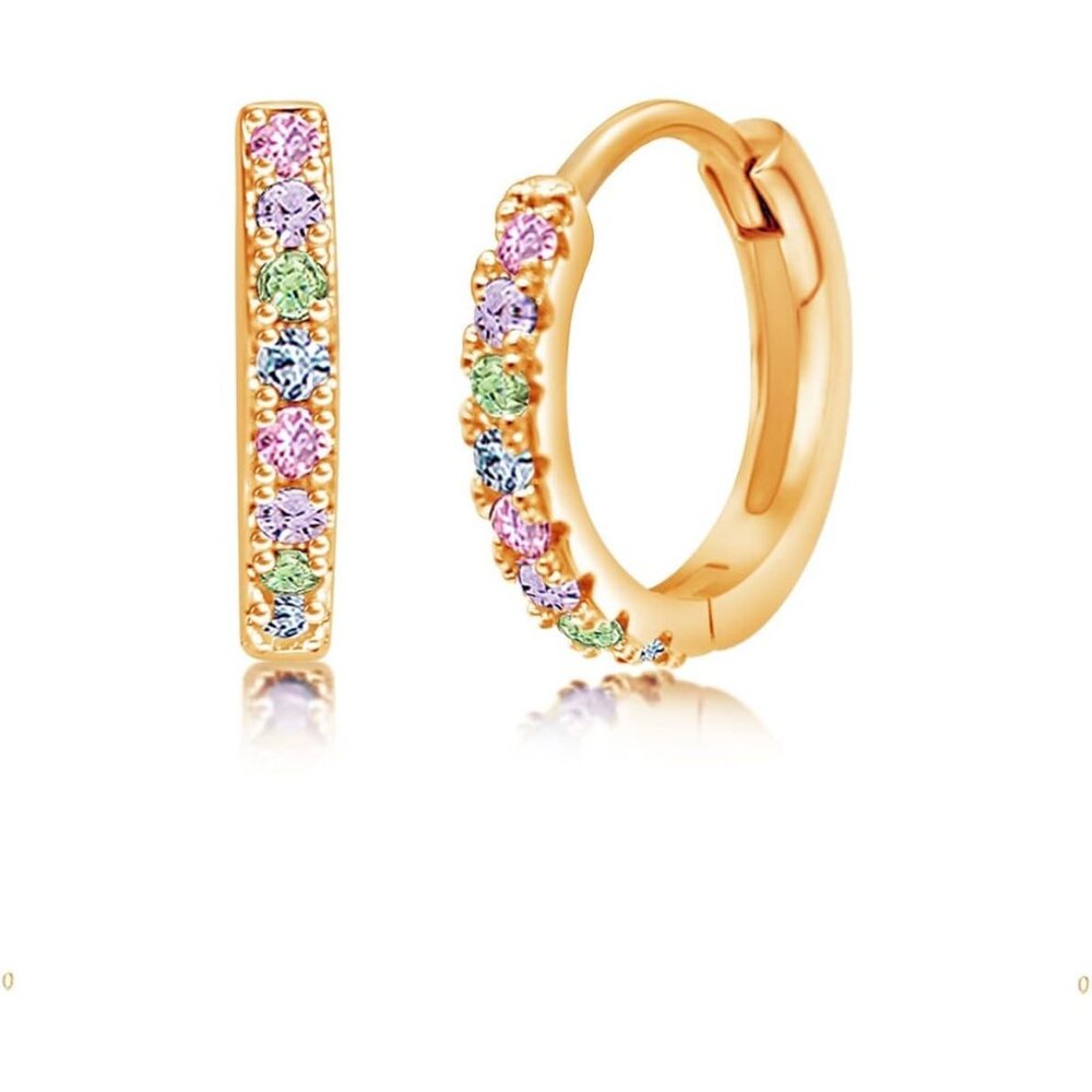 Women's Small Hoop Earrings Hypoallergenic Earrings For Sensitive Ears